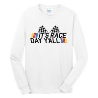 Its Race Day Yall Funny Racing Drag Car Truck Track Womens Tall Long Sleeve T-Shirt