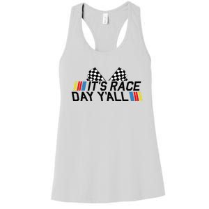 Its Race Day Yall Funny Racing Drag Car Truck Track Womens Women's Racerback Tank