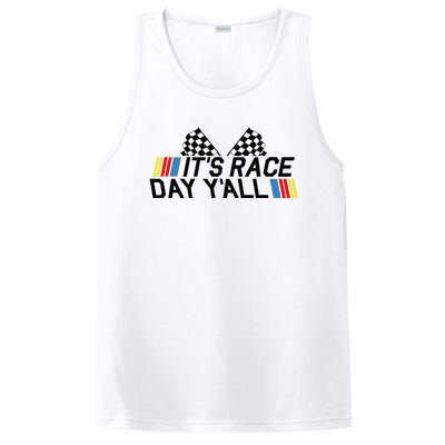 Its Race Day Yall Funny Racing Drag Car Truck Track Womens PosiCharge Competitor Tank