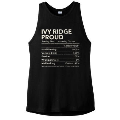 Ivy Ridge Delaware Proud Nutrition Facts Ladies PosiCharge Tri-Blend Wicking Tank