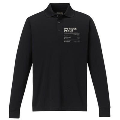 Ivy Ridge Delaware Proud Nutrition Facts Performance Long Sleeve Polo