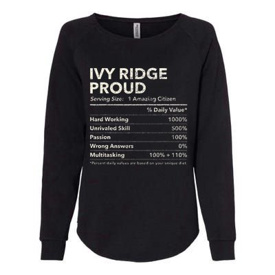 Ivy Ridge Delaware Proud Nutrition Facts Womens California Wash Sweatshirt