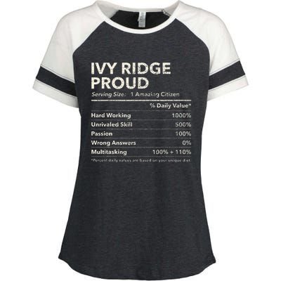 Ivy Ridge Delaware Proud Nutrition Facts Enza Ladies Jersey Colorblock Tee