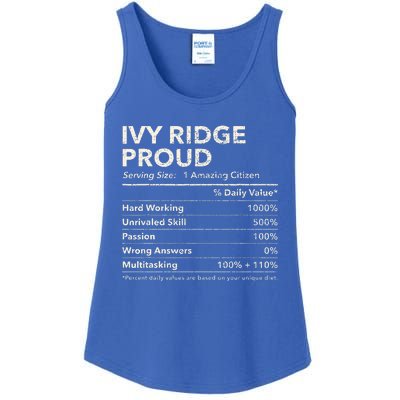 Ivy Ridge Delaware Proud Nutrition Facts Ladies Essential Tank