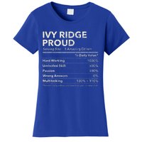 Ivy Ridge Delaware Proud Nutrition Facts Women's T-Shirt