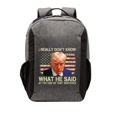 I Really Dont Know What He Said At The End Of That Sentence Vector Backpack