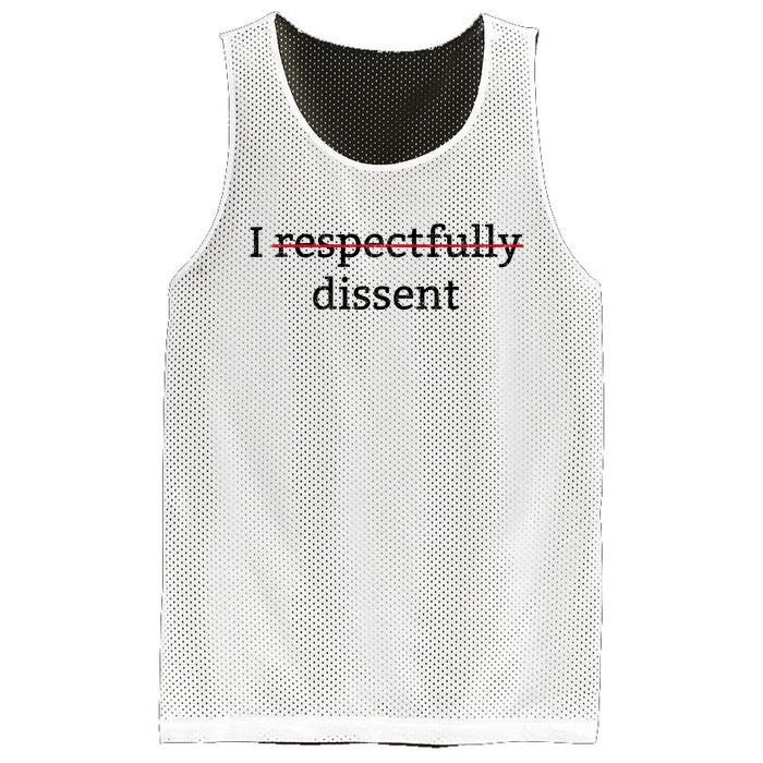 I Respectfully Dissent Mesh Reversible Basketball Jersey Tank