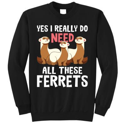 I Really Do Need These Ferrets Ferret Lover Sweatshirt