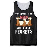 I Really Do Need These Ferrets Ferret Lover Mesh Reversible Basketball Jersey Tank