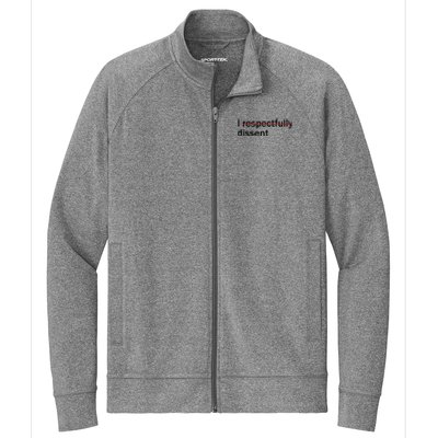 I Respectfully Dissent Stretch Full-Zip Cadet Jacket