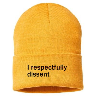 I Respectfully Dissent Sustainable Knit Beanie