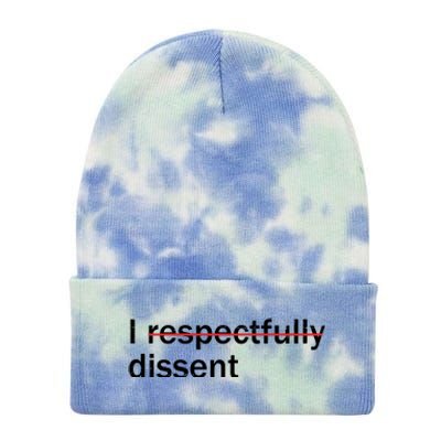 I Respectfully Dissent Tie Dye 12in Knit Beanie