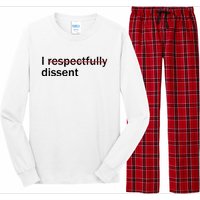 I Respectfully Dissent Long Sleeve Pajama Set