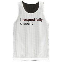 I Respectfully Dissent Mesh Reversible Basketball Jersey Tank