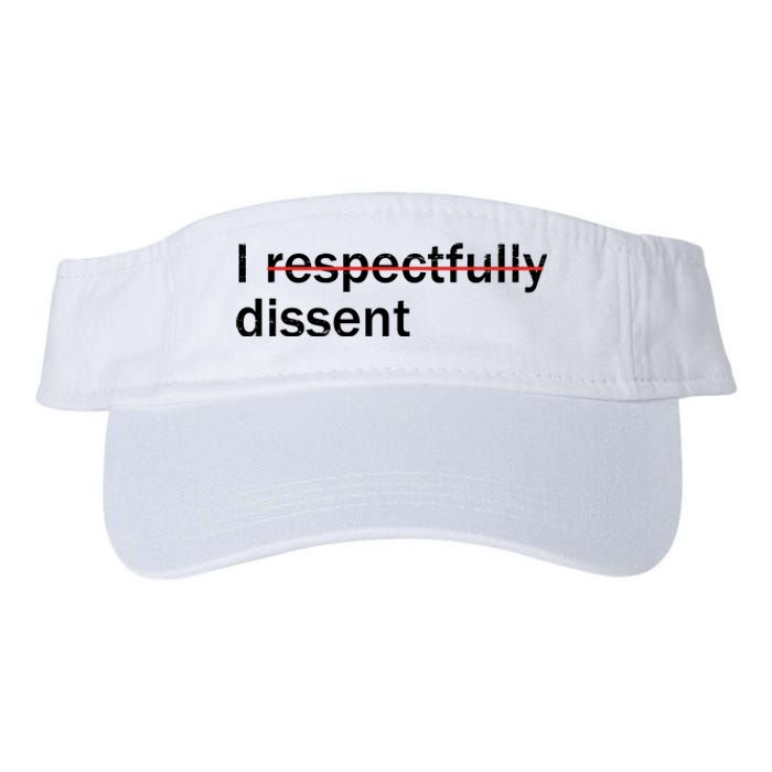 I Respectfully Dissent Valucap Bio-Washed Visor