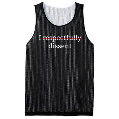 I Respectfully Dissent Mesh Reversible Basketball Jersey Tank