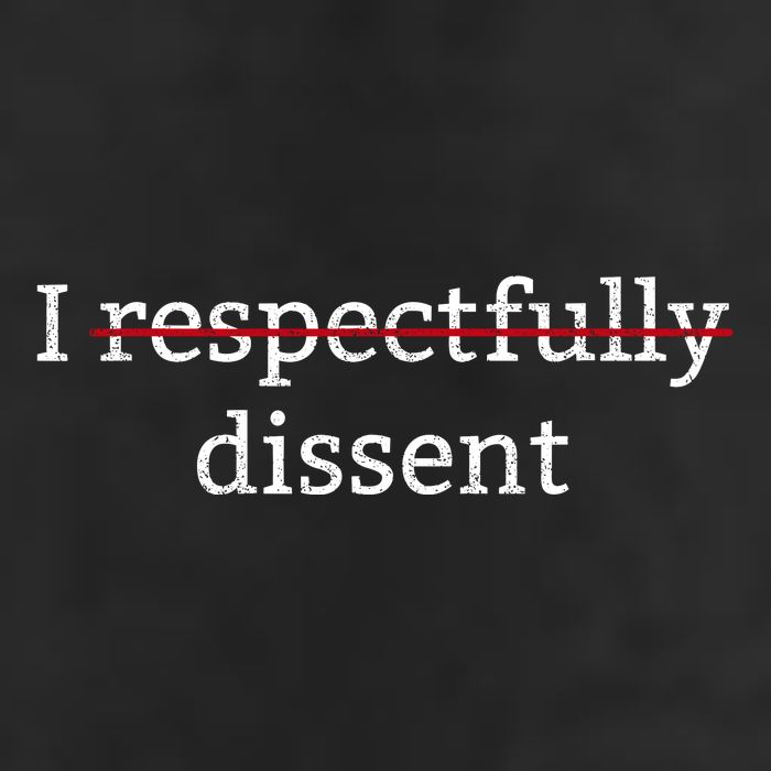 I Respectfully Dissent Golf Towel