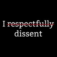 I Respectfully Dissent Visor