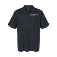 I Respectfully Dissent Softstyle Adult Sport Polo