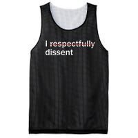 I Respectfully Dissent Mesh Reversible Basketball Jersey Tank