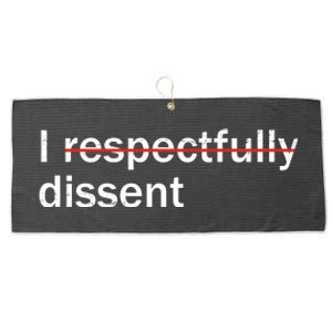 I Respectfully Dissent Large Microfiber Waffle Golf Towel