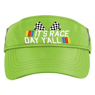 It's Race Day Yall Funny Racing Drag Car Truck Track Wo's Adult Drive Performance Visor