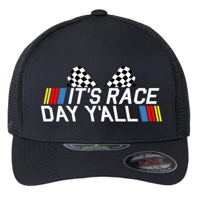 It's Race Day Yall Funny Racing Drag Car Truck Track Wo's Flexfit Unipanel Trucker Cap