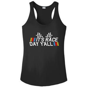 It's Race Day Yall Funny Racing Drag Car Truck Track Wo's Ladies PosiCharge Competitor Racerback Tank