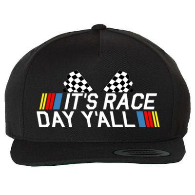 It's Race Day Yall Funny Racing Drag Car Truck Track Wo's Wool Snapback Cap