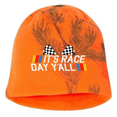 It's Race Day Yall Funny Racing Drag Car Truck Track Wo's Kati - Camo Knit Beanie