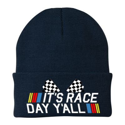 It's Race Day Yall Funny Racing Drag Car Truck Track Wo's Knit Cap Winter Beanie