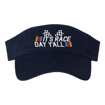 It's Race Day Yall Funny Racing Drag Car Truck Track Wo's Valucap Bio-Washed Visor