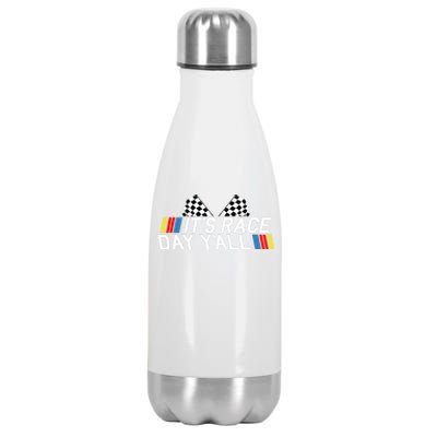 It's Race Day Yall Funny Racing Drag Car Truck Track Wo's Stainless Steel Insulated Water Bottle