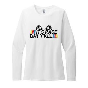 Its Race Day Yall Funny Racing Drag Car Truck Track Womens Womens CVC Long Sleeve Shirt