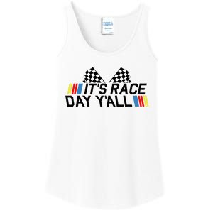 Its Race Day Yall Funny Racing Drag Car Truck Track Womens Ladies Essential Tank