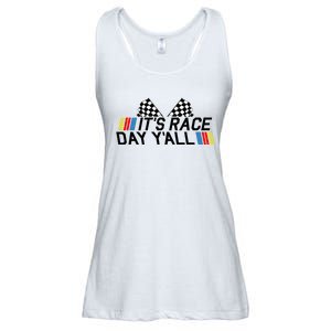 Its Race Day Yall Funny Racing Drag Car Truck Track Womens Ladies Essential Flowy Tank