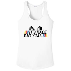 Its Race Day Yall Funny Racing Drag Car Truck Track Womens Ladies PosiCharge Competitor Racerback Tank