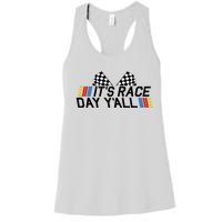 Its Race Day Yall Funny Racing Drag Car Truck Track Womens Women's Racerback Tank