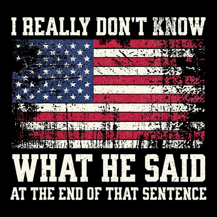 I Really Don’T Know What He Said At The End Of That Sentence Drawstring Bag