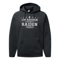 Im Raiden Doing Raiden Things Performance Fleece Hoodie