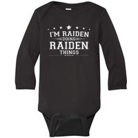 Im Raiden Doing Raiden Things Baby Long Sleeve Bodysuit