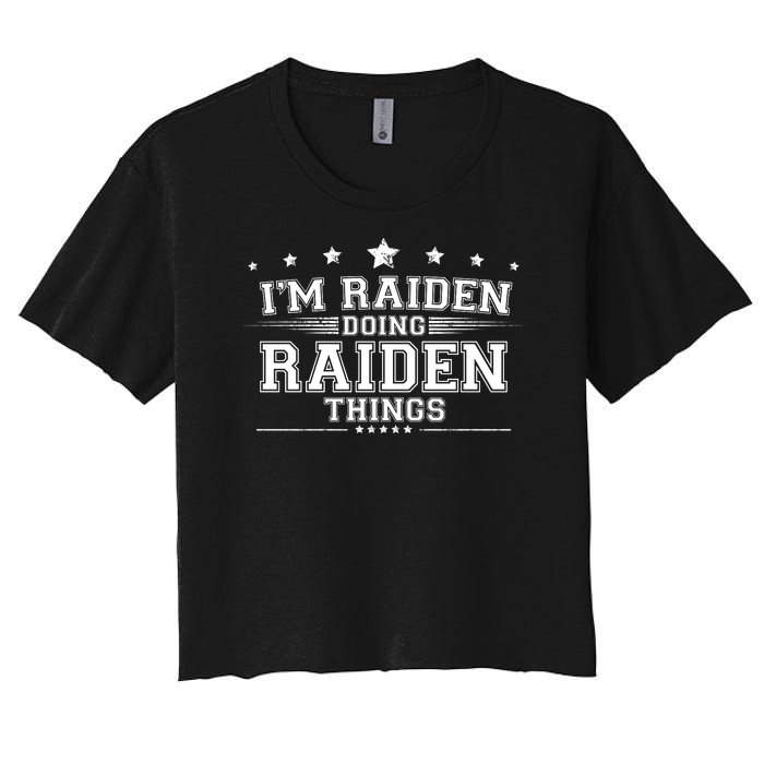 Im Raiden Doing Raiden Things Women's Crop Top Tee