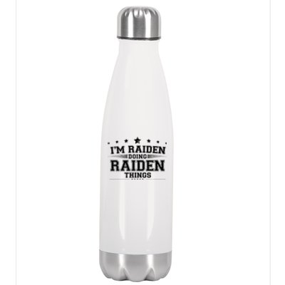 Im Raiden Doing Raiden Things Stainless Steel Insulated Water Bottle