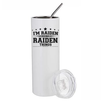 Im Raiden Doing Raiden Things Stainless Steel Tumbler