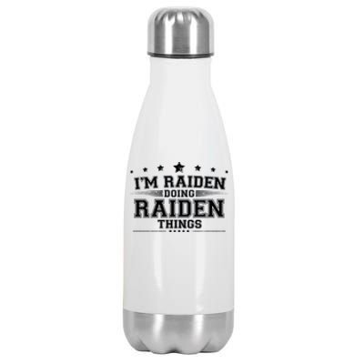 Im Raiden Doing Raiden Things Stainless Steel Insulated Water Bottle