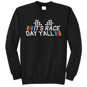 Its Race Day Yall Funny Racing Drag Car Truck Track Womens Sweatshirt