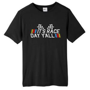 Its Race Day Yall Funny Racing Drag Car Truck Track Womens Tall Fusion ChromaSoft Performance T-Shirt