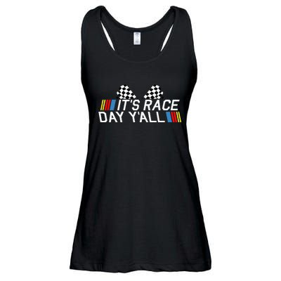 Its Race Day Yall Funny Racing Drag Car Truck Track Womens Ladies Essential Flowy Tank