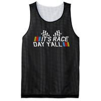 Its Race Day Yall Funny Racing Drag Car Truck Track Womens Mesh Reversible Basketball Jersey Tank