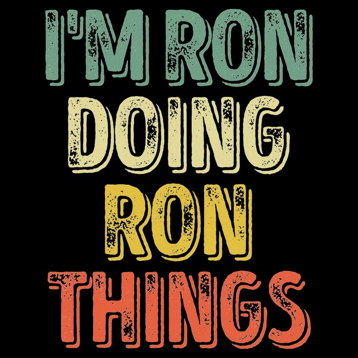 IM Ron Doing Ron Things Funny Personalized First Name Kids T-Shirt